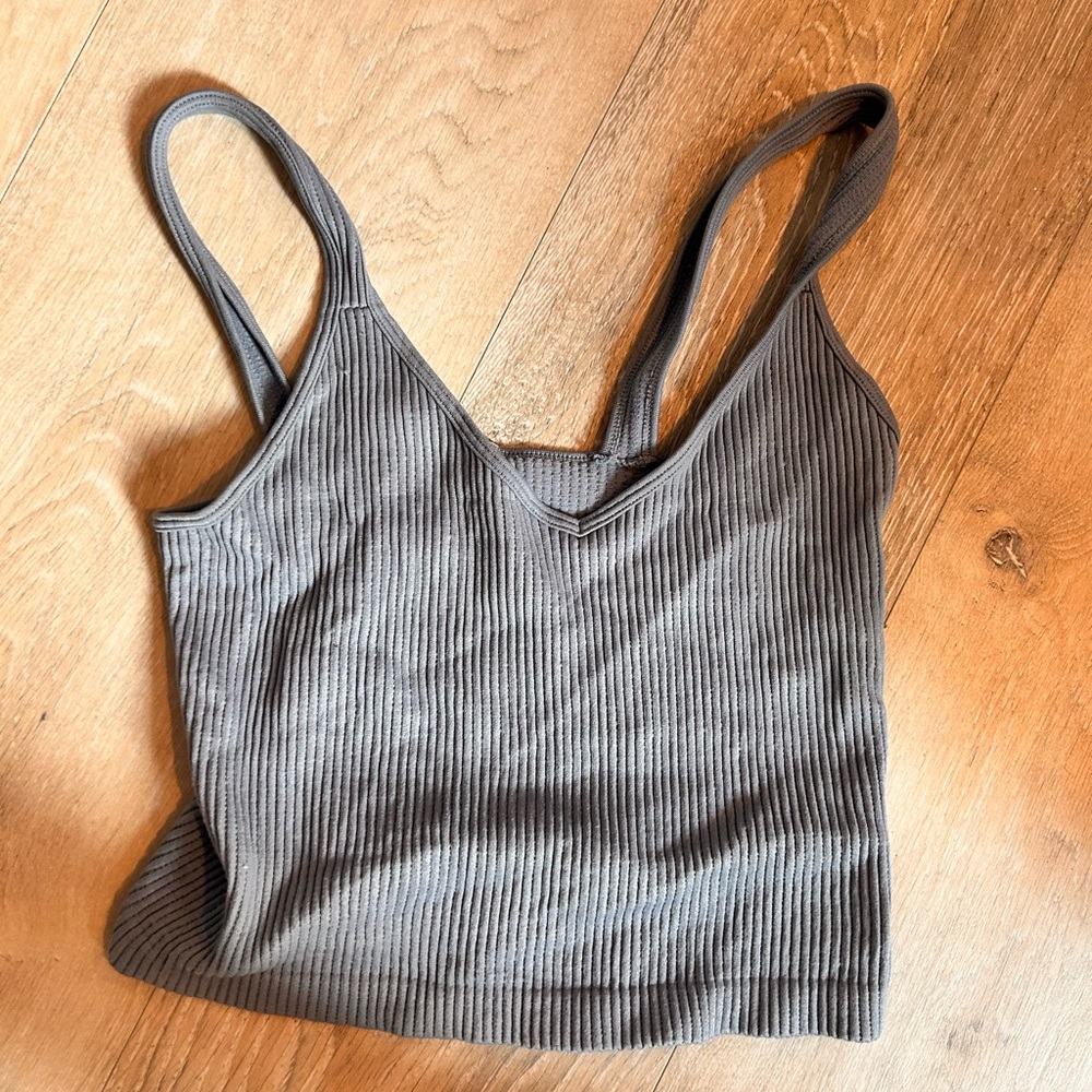 Greyish blue seamless tank top size small